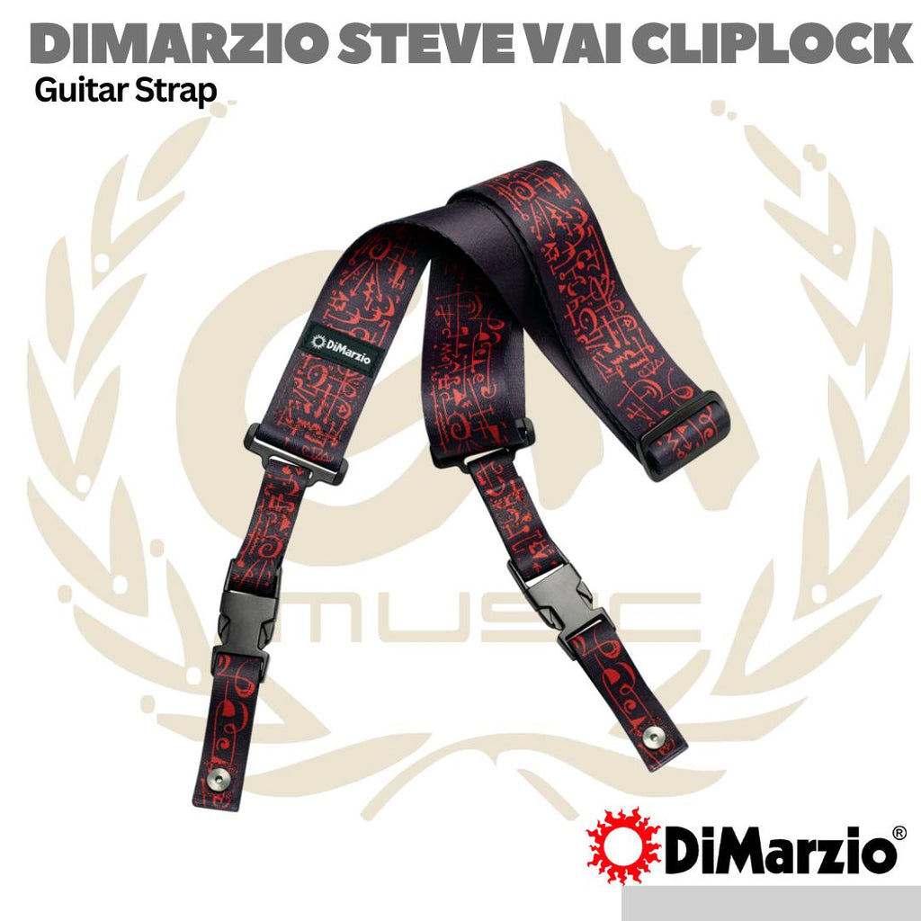 DiMarzio Steve Vai ClipLock Guitar Strap - Strep Gitar Bass