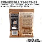 ERNIE BALL Everlast 2548 Coated Acoustic Guitar Strings 11-52 | Senar