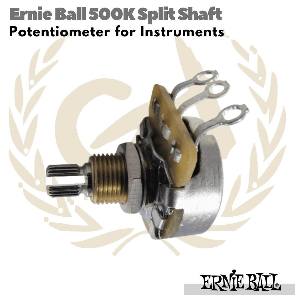 Ernie Ball 500K Solid Solid Potentiometer for Instruments | Potensio