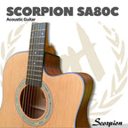 Scorpion SA80C Acoustic Guitar - Gitar Akustik Steel Strings SA 80C Orginal Asli