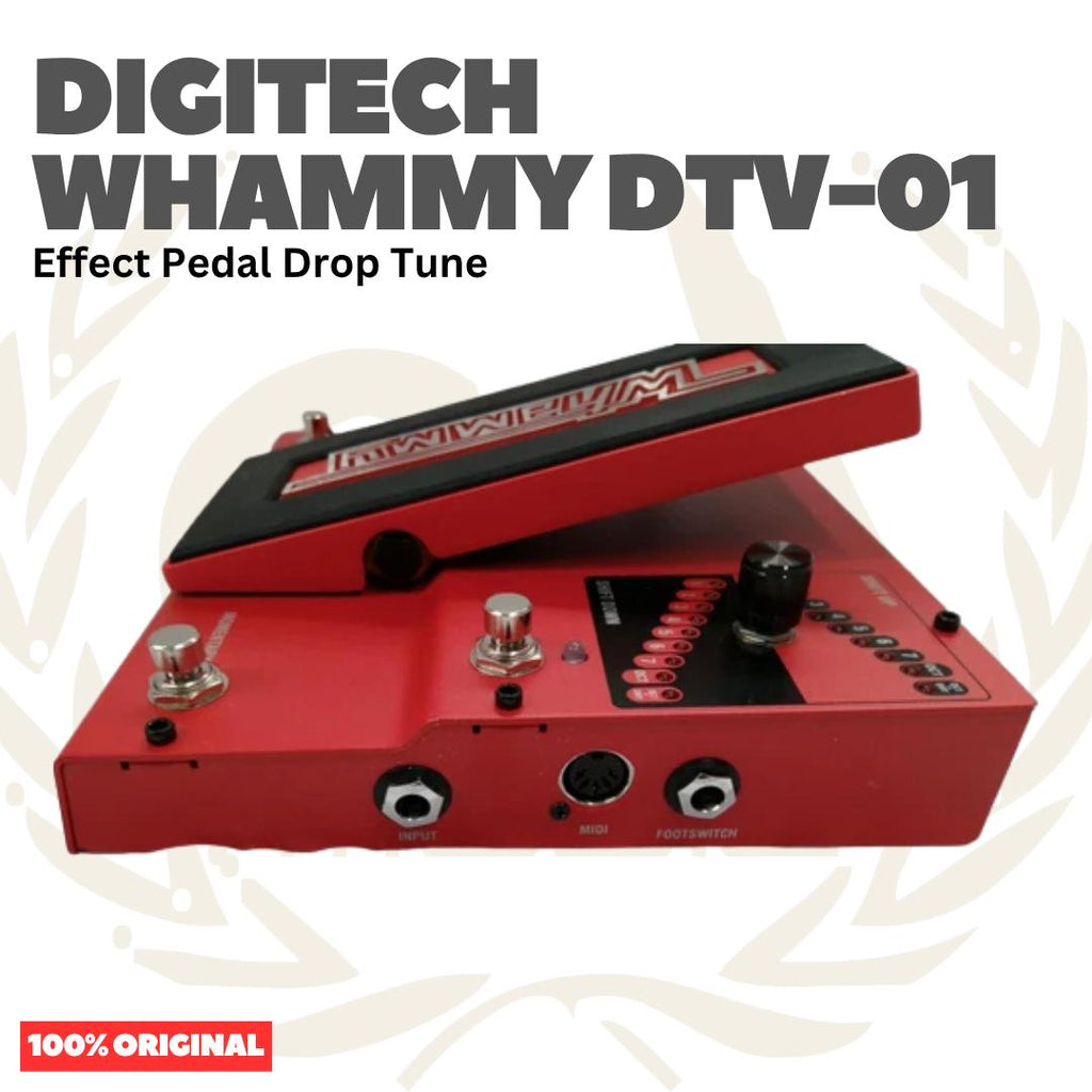 DIGITECH WHAMMY DTV-01 Classic Pitch Shifting Pedal With Drop & Raised Tuning Effect Pedal for Bass Guitar - Efek Pedal Gitar Bass