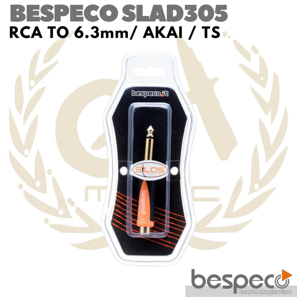 BESPECO SLAD305 RCA TO 6.3mm / AKAI / TS CONVERTER | ADAPTER 6.5mm