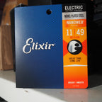 Elixir 12102 Nanoweb Electric Guitar Strings, Medium, 11-49