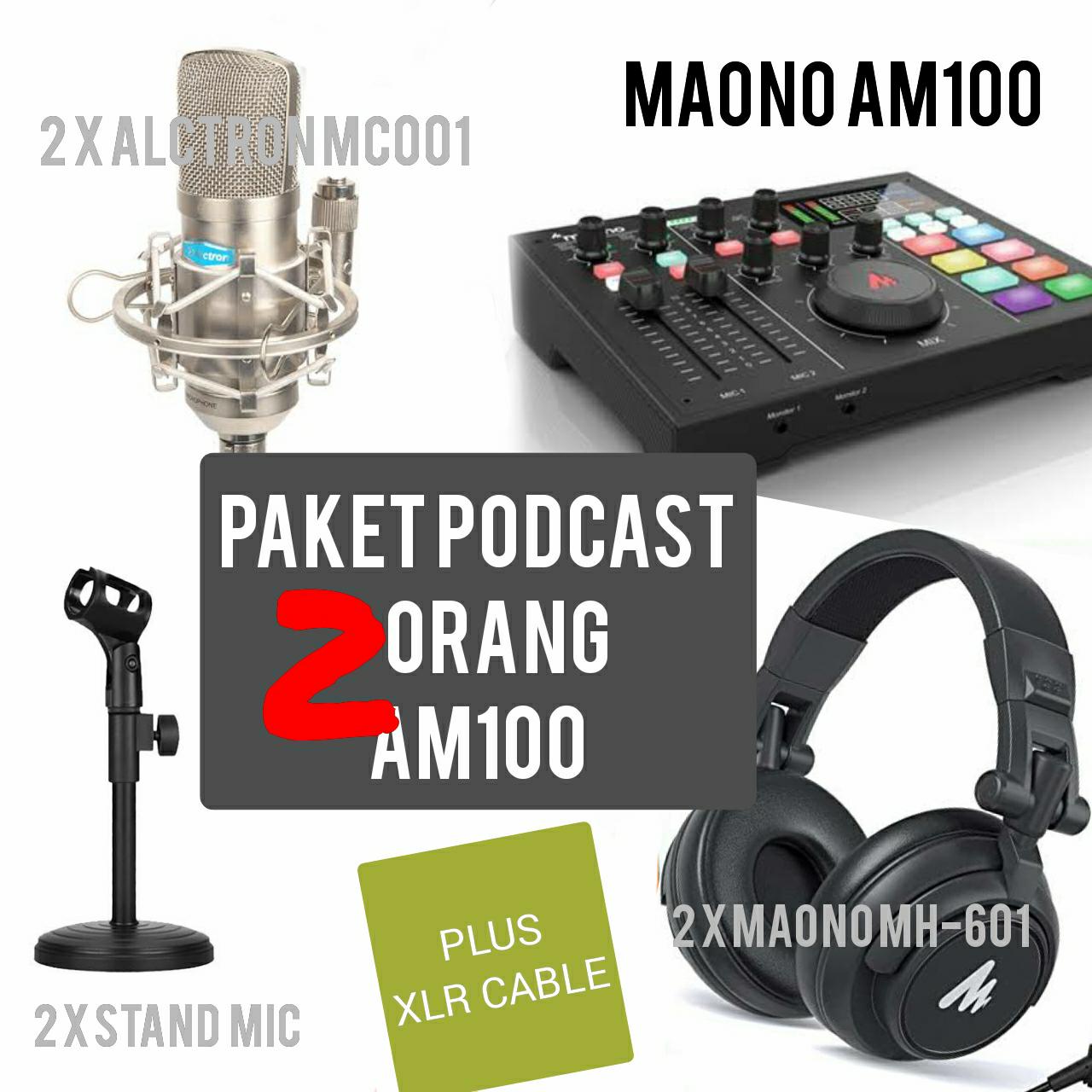 PAKET PODCAST 2 MAONOCASTER AM100 PLUS MIC