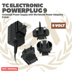 TC Electronic Powerplug 9 Universal Power Supply with Worldwide Power Adaptors 9 Volt - Adaptor untuk Efek Alat Musik Original Asli