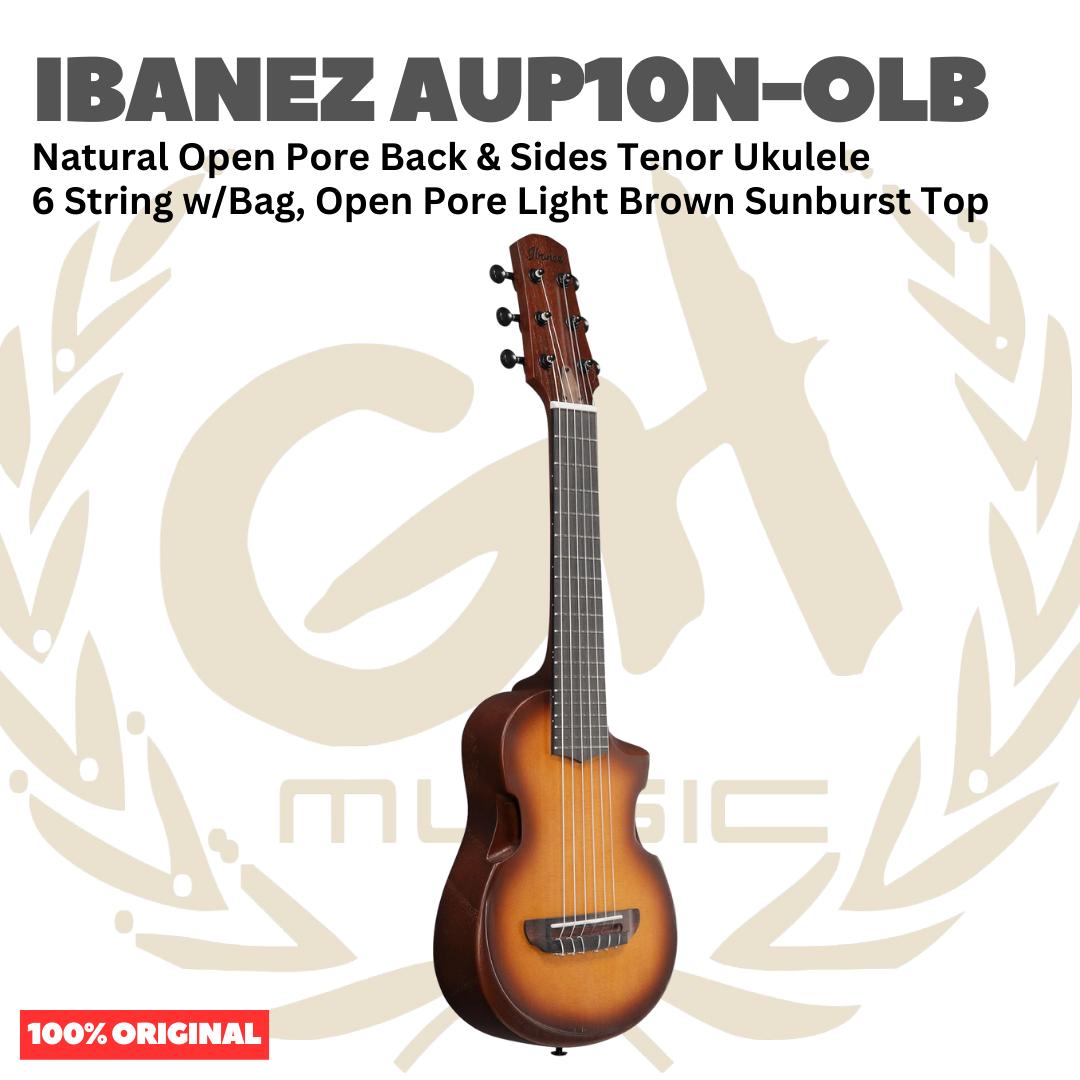 Ibanez AUP10N Tenor Ukulele 6 String w/Gig Bag - Gitar Lele