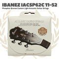 IBANEZ IACSP62C 11-52 Phosphor Bronze Custom Light Acoustic Strings