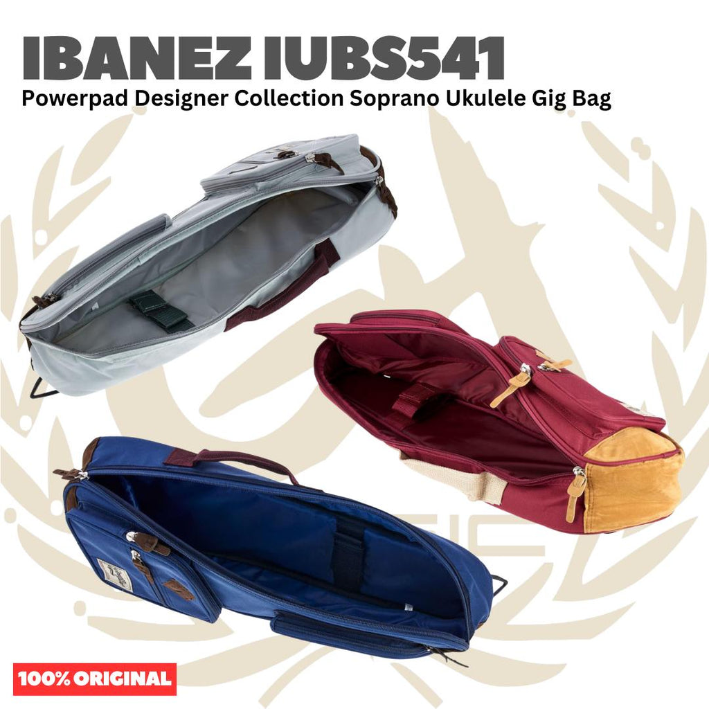 Ibanez IUBS541 Powerpad Designer Collection Gig Bag for Soprano Ukulele - Tas Ukulele Soprano Original Asli