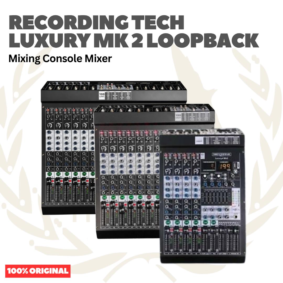 RECORDING TECH LUXURY MK2 NEW WITH LOOPBACK AND 192K PREAMP MIXING CONSOLE | 4 8 12 Audio Mixer Channel