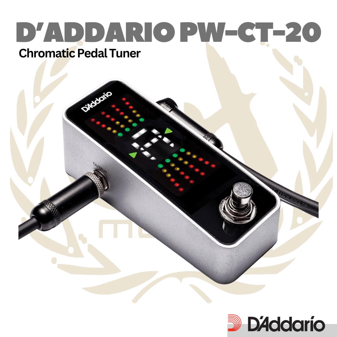 D'addario PW-CT-20 Chromatic Pedal Tuner - Gitar Bass Ukulele
