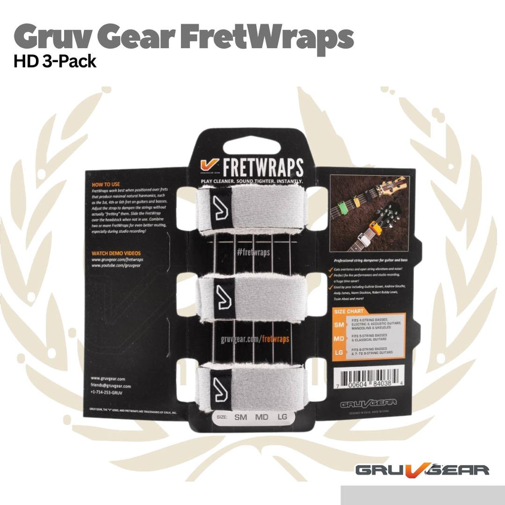 FretWraps by Gruv Gear HD Flare 3-Pack FW-3PK-ORG