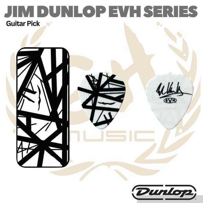 Jim Dunlop EVH Series Guitar Pick Tin - Pik Gitar Bass isi 6