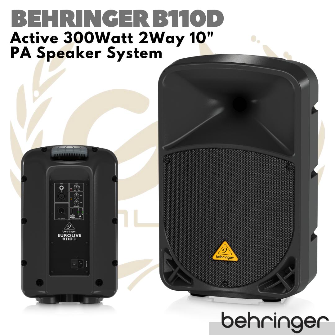 Behringer Eurolive B110D Active 300W 10 inch PA Speaker | Aktif B110 D