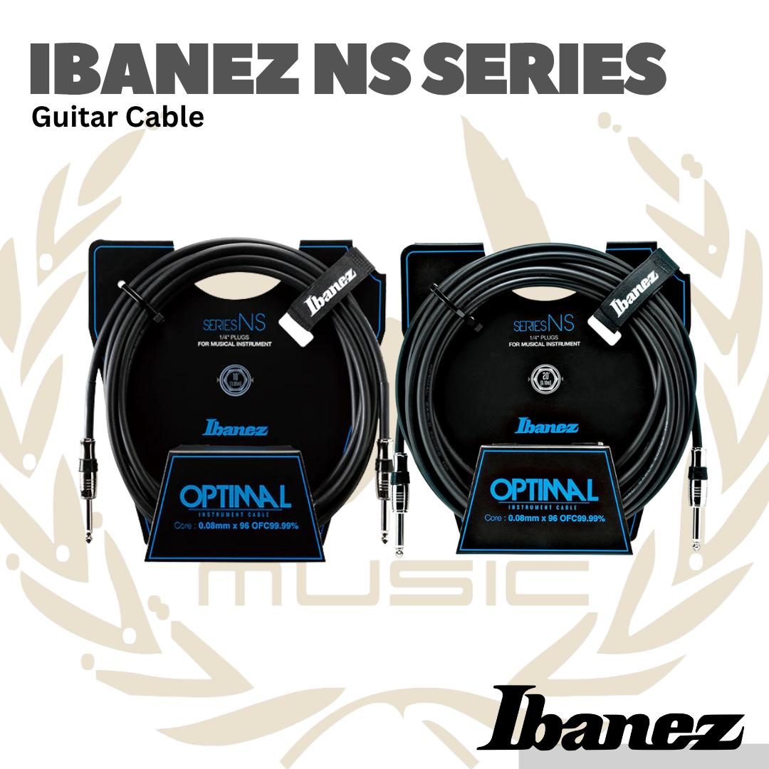Ibanez NS Series 2Straight Instrumen Cable - Kabel Jack Gitar Lurus Straight to Straight