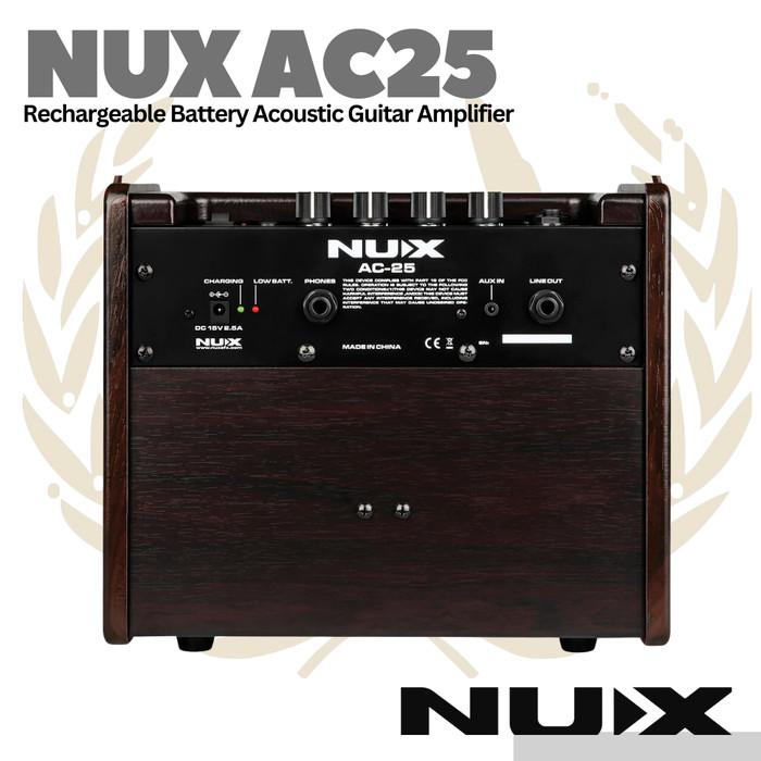 NUX AC25 Rechargable Acoustic Guitar Amplifier - Ampli Akustik