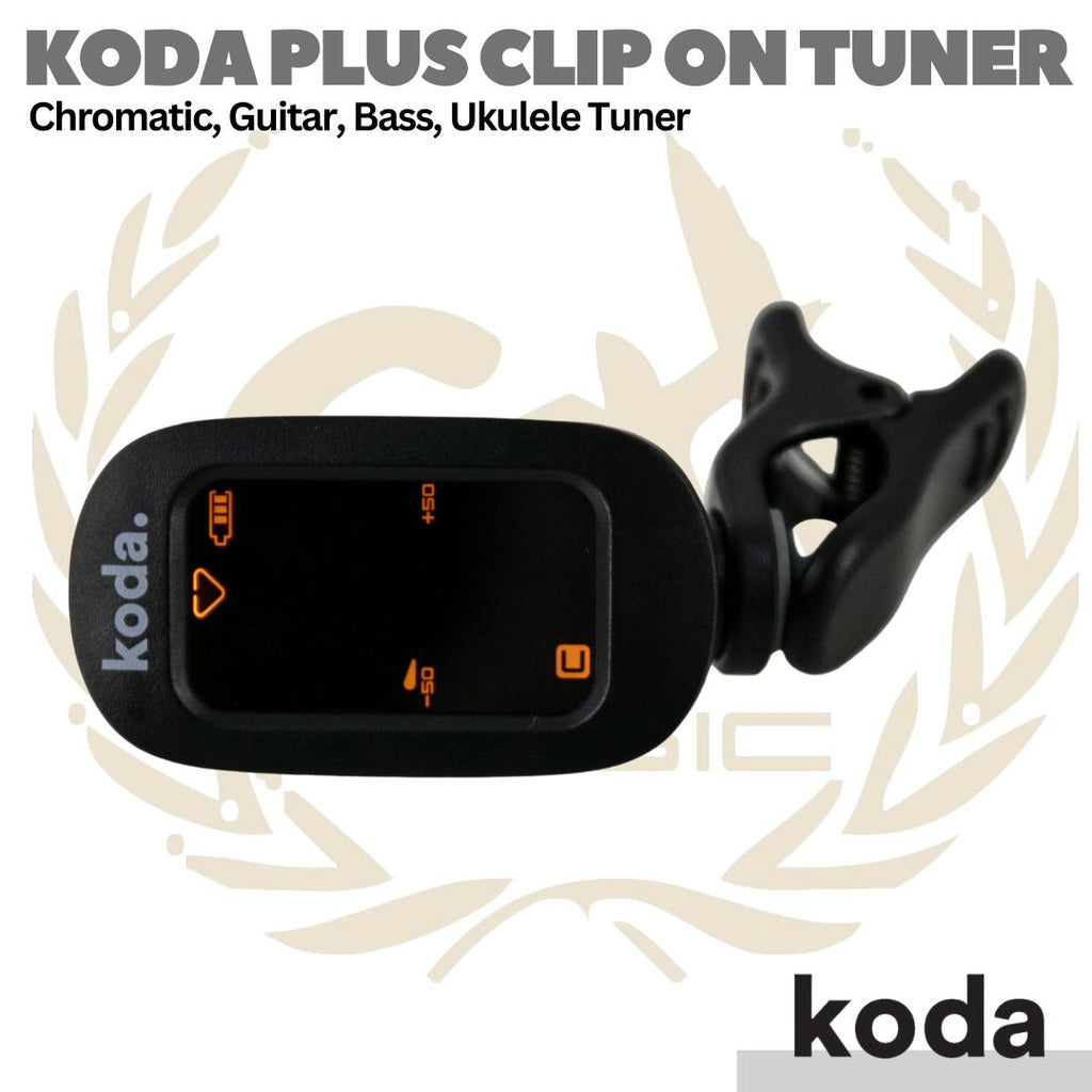 koda Plus Clip On Rechargeable Tuner ONE - Tuner Jepit Gitar, Bass,