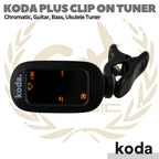 koda Plus Clip On Rechargeable Tuner ONE - Tuner Jepit Gitar, Bass,