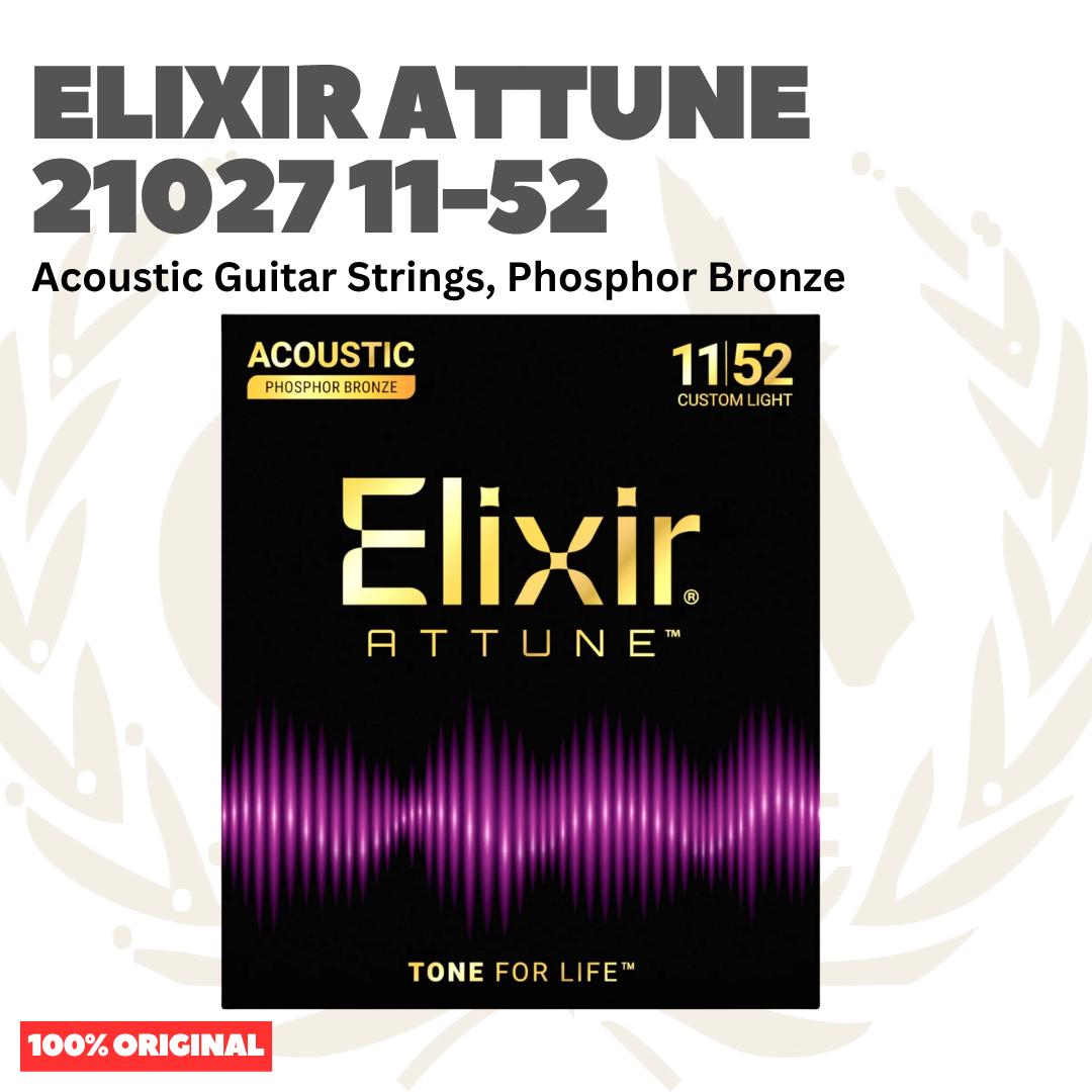 ELIXIR 21027 Attune Phosphor Bronze 11-52 Acoustic Guitar Strings - Senar Gitar Akustik