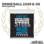 Ernie Ball 2249 Extra Slinky Stainless Steel Wound Electric Guitar Strings, 8-38