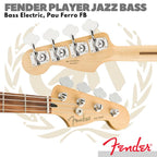 FENDER PLAYER JAZZ BASS Guitar Electric, Pau Ferro FB | Bass Listrik