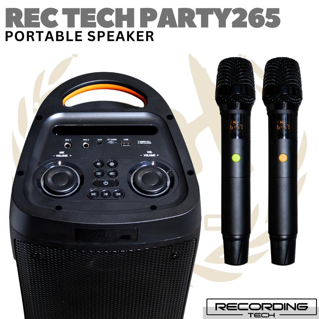RECORDING TECH PARTY-265 120W Portable Speaker | Partybox Mini Karaoke