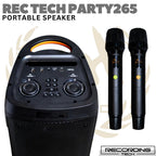 RECORDING TECH PARTY-265 120W Portable Speaker | Partybox Mini Karaoke