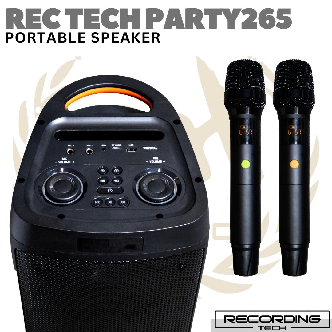 RECORDING TECH PARTY-265 120W Portable Speaker | Partybox Mini Karaoke