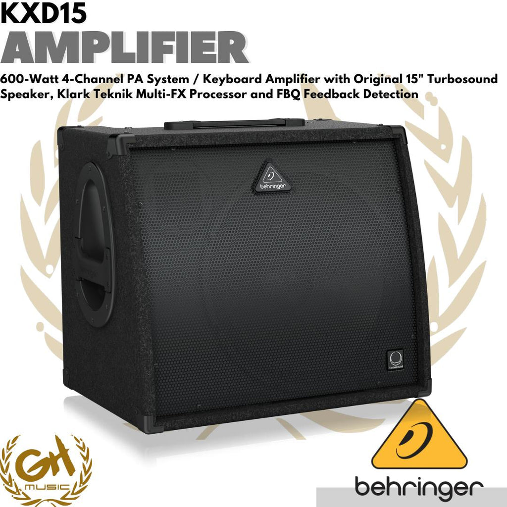 Behringer KXD15 600-Watt 4-Channel PA System / Keyboard Amplifier