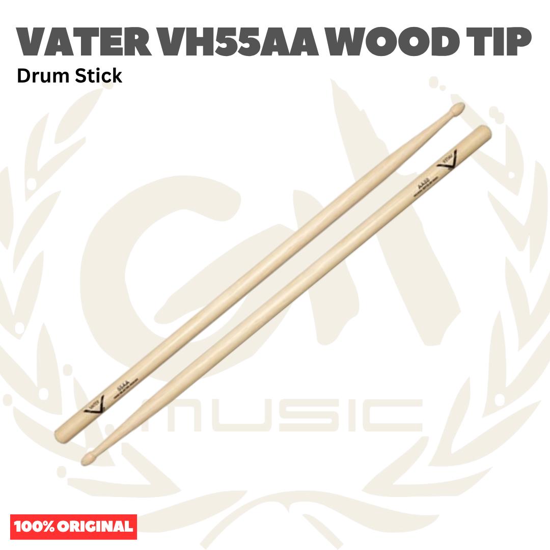 Vater VH55AA Drum Stick 55AA Wood Tip - Stick Drum