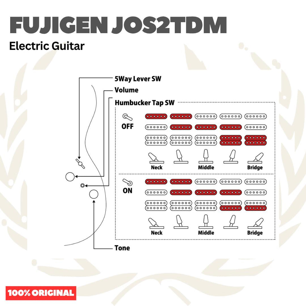 Fujigen JOS2TDM Electric Guitar - Gitar Listrik Elektrik