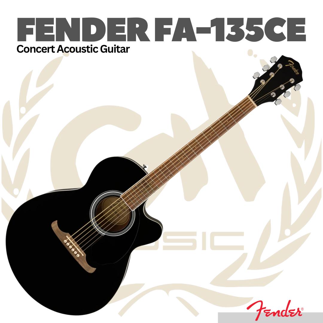 Fender FA-135CE Concert Acoustic Guitar - Gitar Akustik