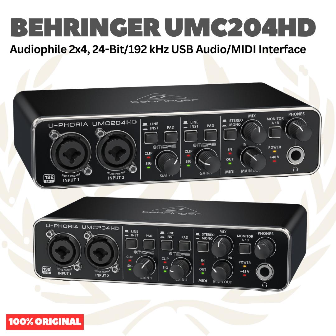 BEHRINGER U-PHORIA UMC204HD - SOUNDCARD RECORDING