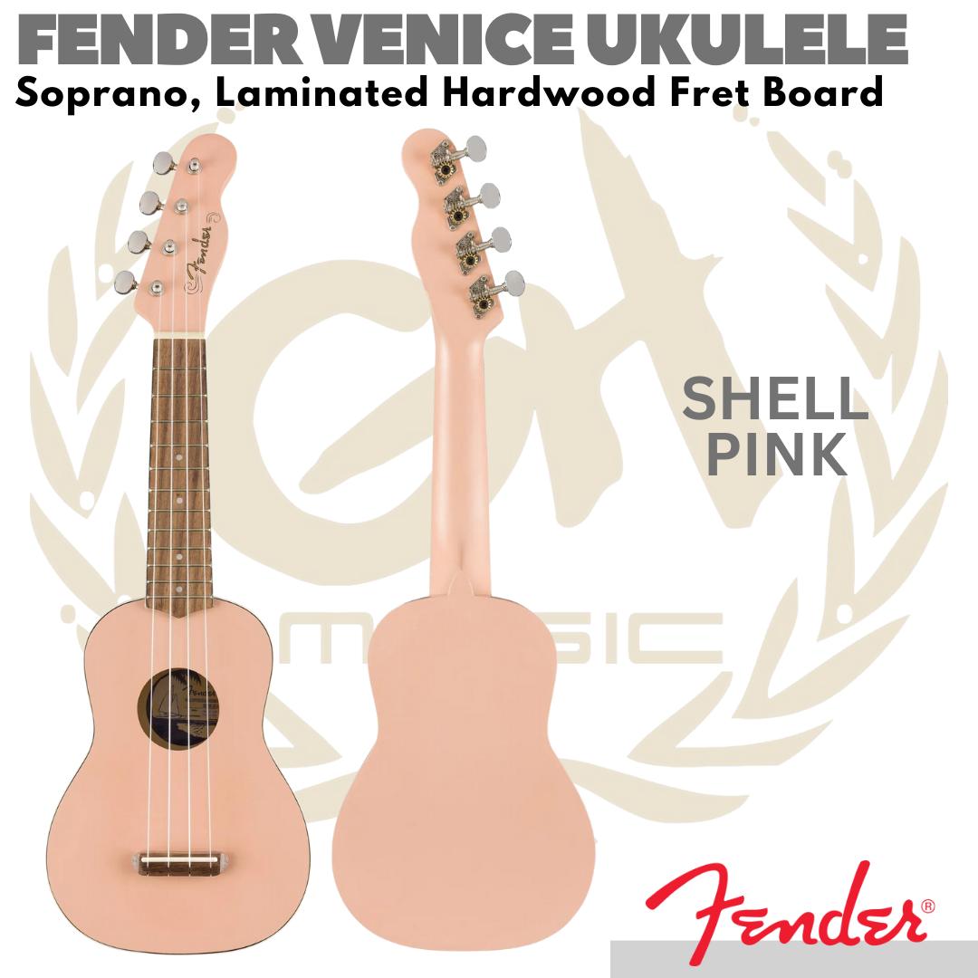 FENDER VENICE Soprano Ukulele Hardwood FB