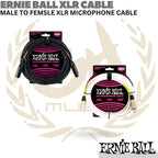 ERNIE BALL XLR Male to Female Microphone Cable | Kabel Mic XLR