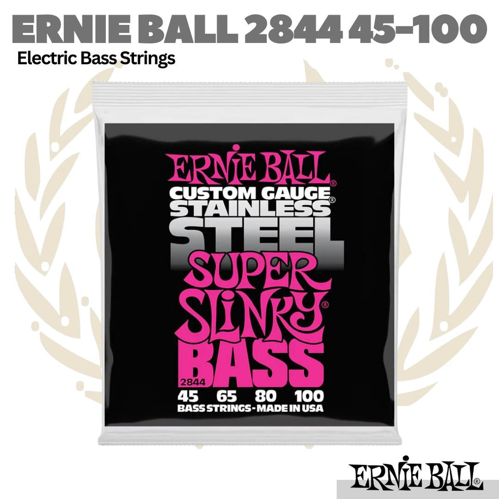 Ernie Ball 2844 Stainless Steel Electric Bass Strings 45-100