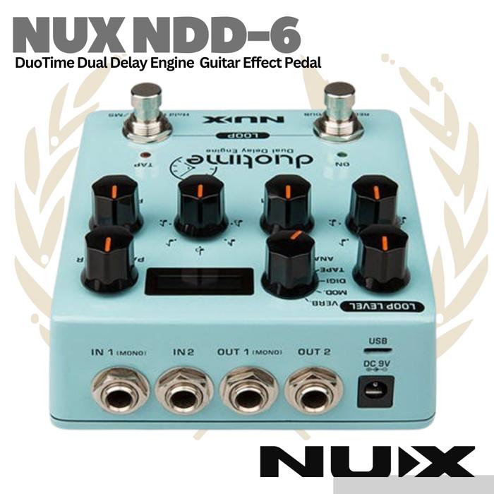 NUX Duotime NDD6 Delay Guitar Effect Pedal - Efek Gitar NDD-6