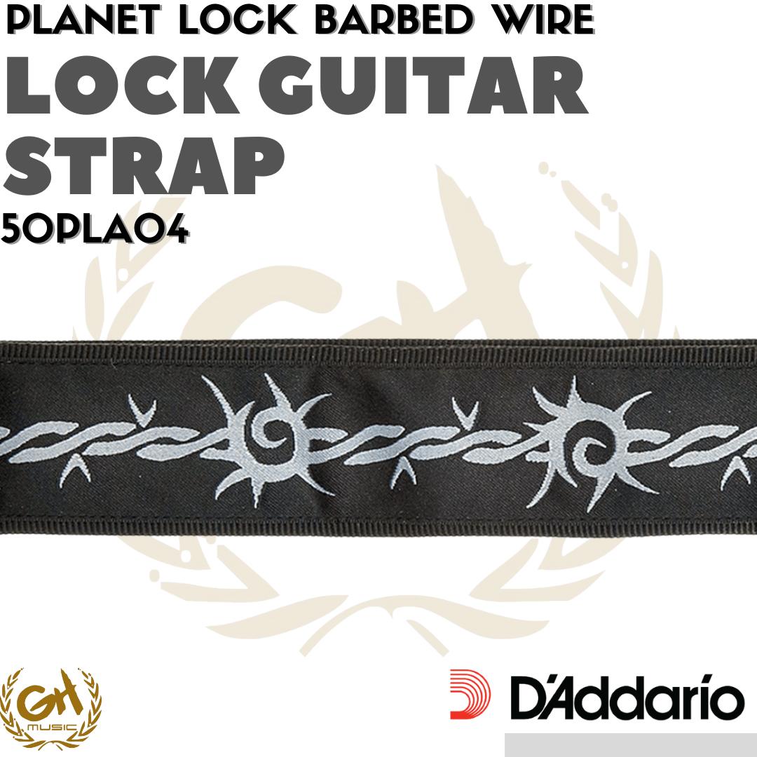 D'ADDARIO PLANET LOCK GUITAR STRAP Barbed Wire 50PLA04