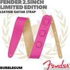FENDER 2.5inch Limited Edition Leather Strap Gitar Bass