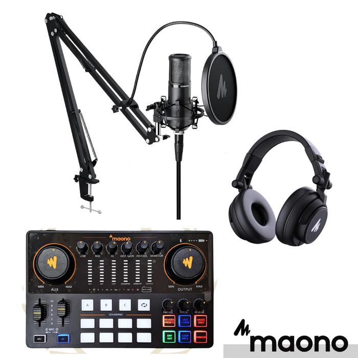 PAKET LIVE STREAMING / PODCAST MAONO E2 + PM320 + MH601 | SOUND CARD AME2 AM-E2A
