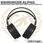 BEHRINGER ALPHA Premium Retro Style Open Back Studio Headphones