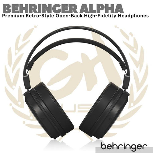 BEHRINGER ALPHA Premium Retro Style Open Back Studio Headphones