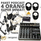 PAKET PODCAST 4 ORANG MURAH BERKUALITAS MAONO A03 + RT ELEGANT 6