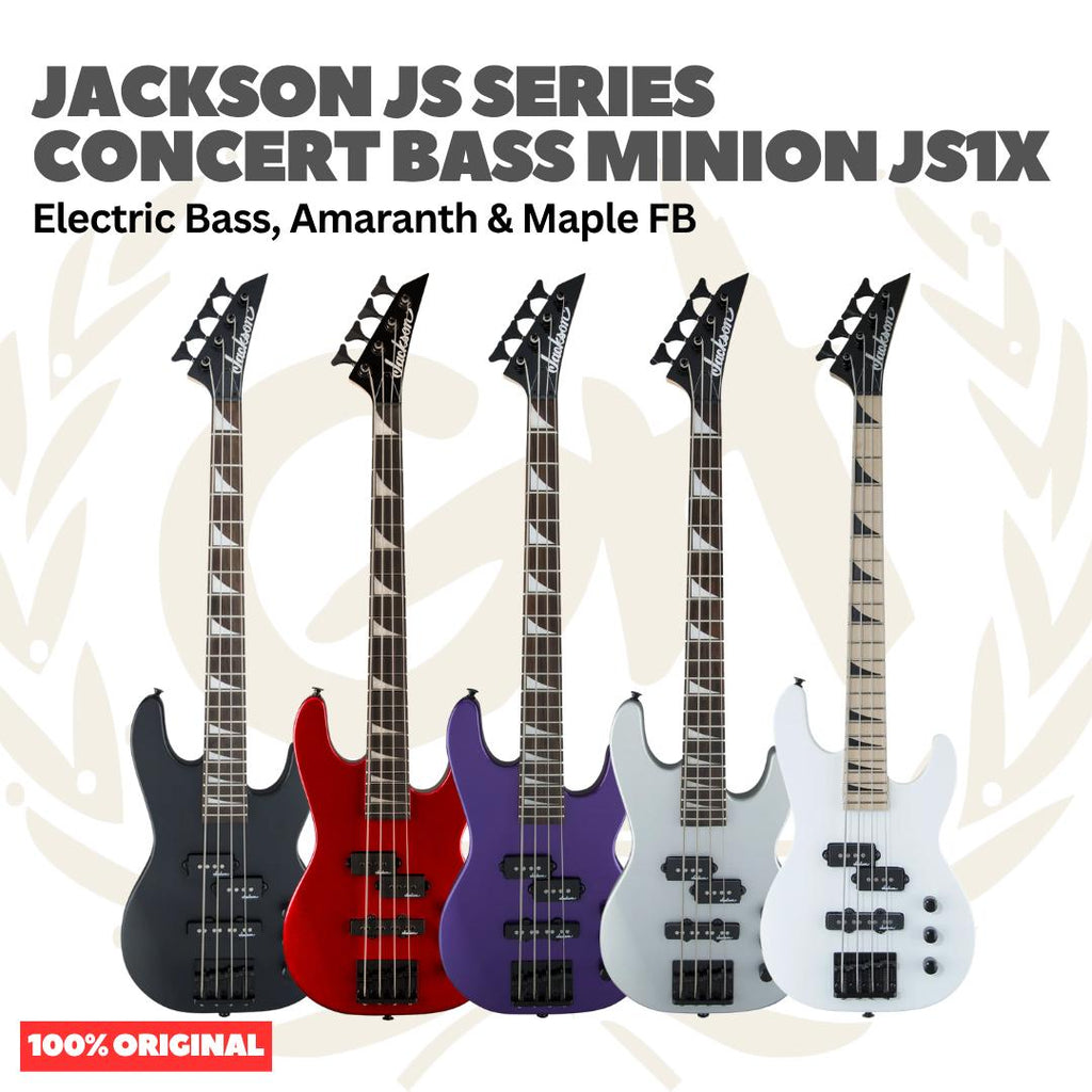Jackson JS Series Concert Bass Minion JS1X Electric Bass Guitar - Bass Listrik Elektrik