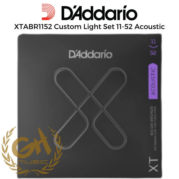 D'Addario XTABR1152 Custom Light Set 11-52 Acoustic
