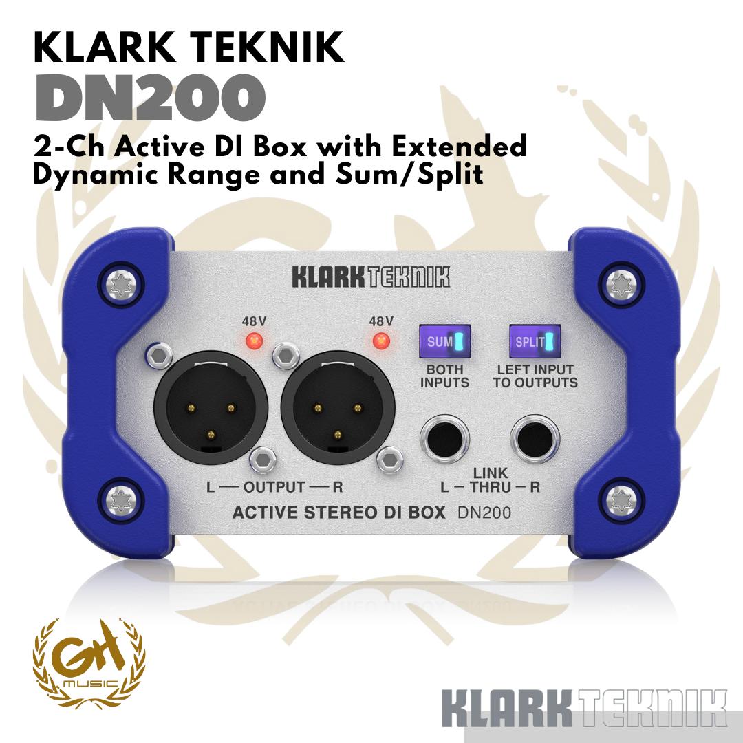 KLARK TEKNIK DN200 V2 Active DI Box with Extended Dynamic Range Aktif