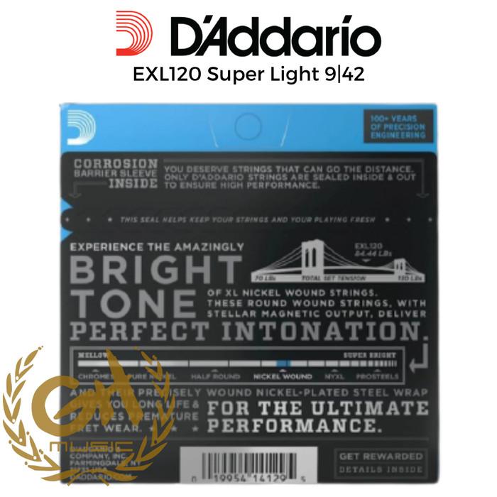 D'Addario EXL120 Super Light 9|42 | SENAR GITAR ELEKTRIK