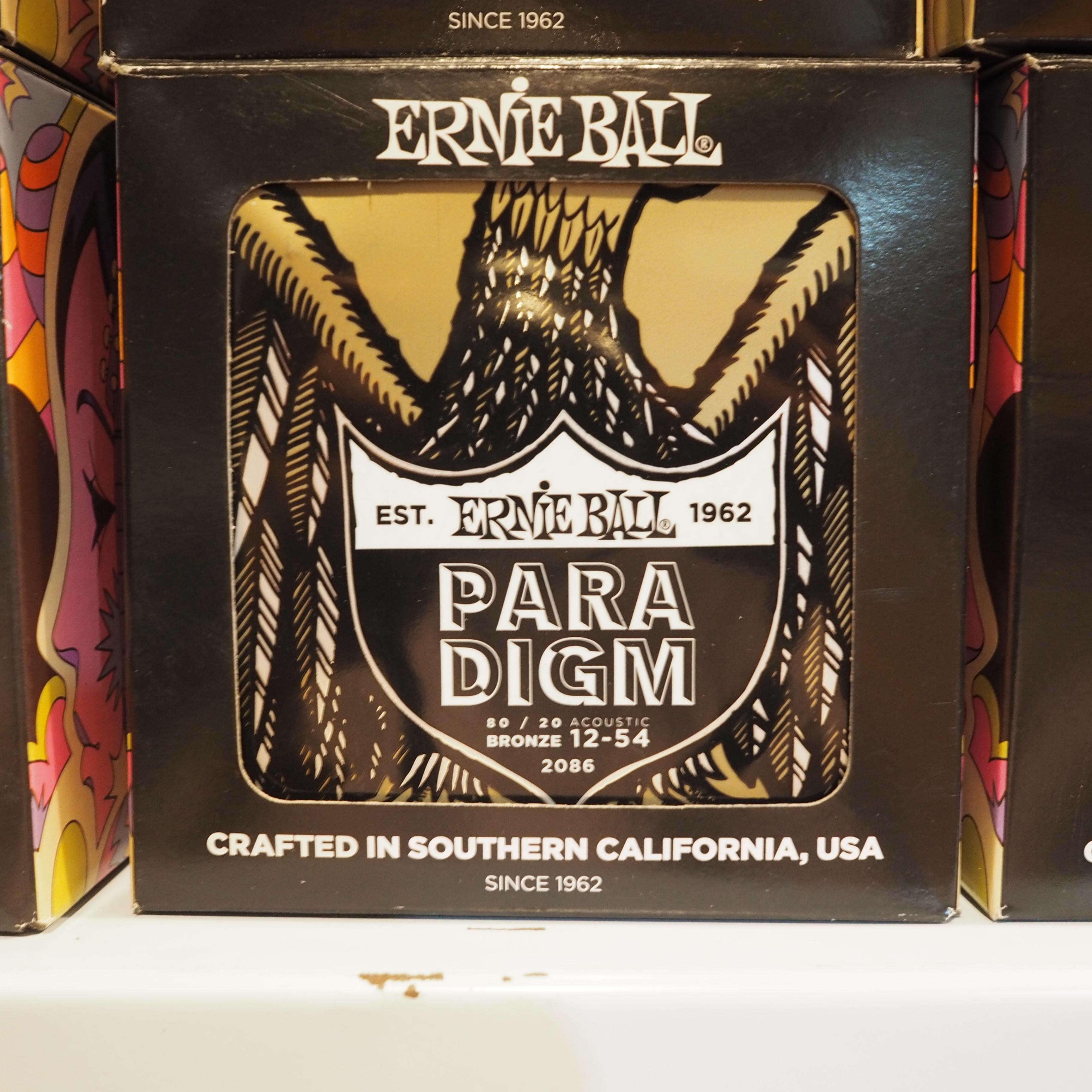 Ernie Ball 2086 Paradigm 80/20 Bronze Acoustic Guitar Strings, 12-54