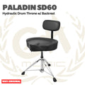 Paladin SD60 Hydraulic Drum Throne w/ Backrest - Kursi Bangku Drum SD-60