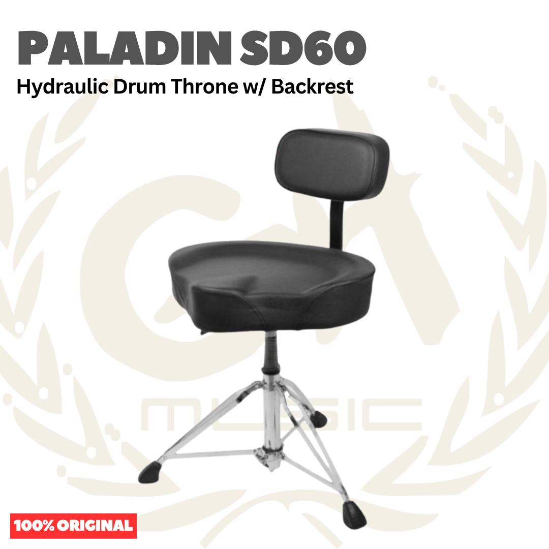 Paladin SD60 Hydraulic Drum Throne w/ Backrest - Kursi Bangku Drum SD-60