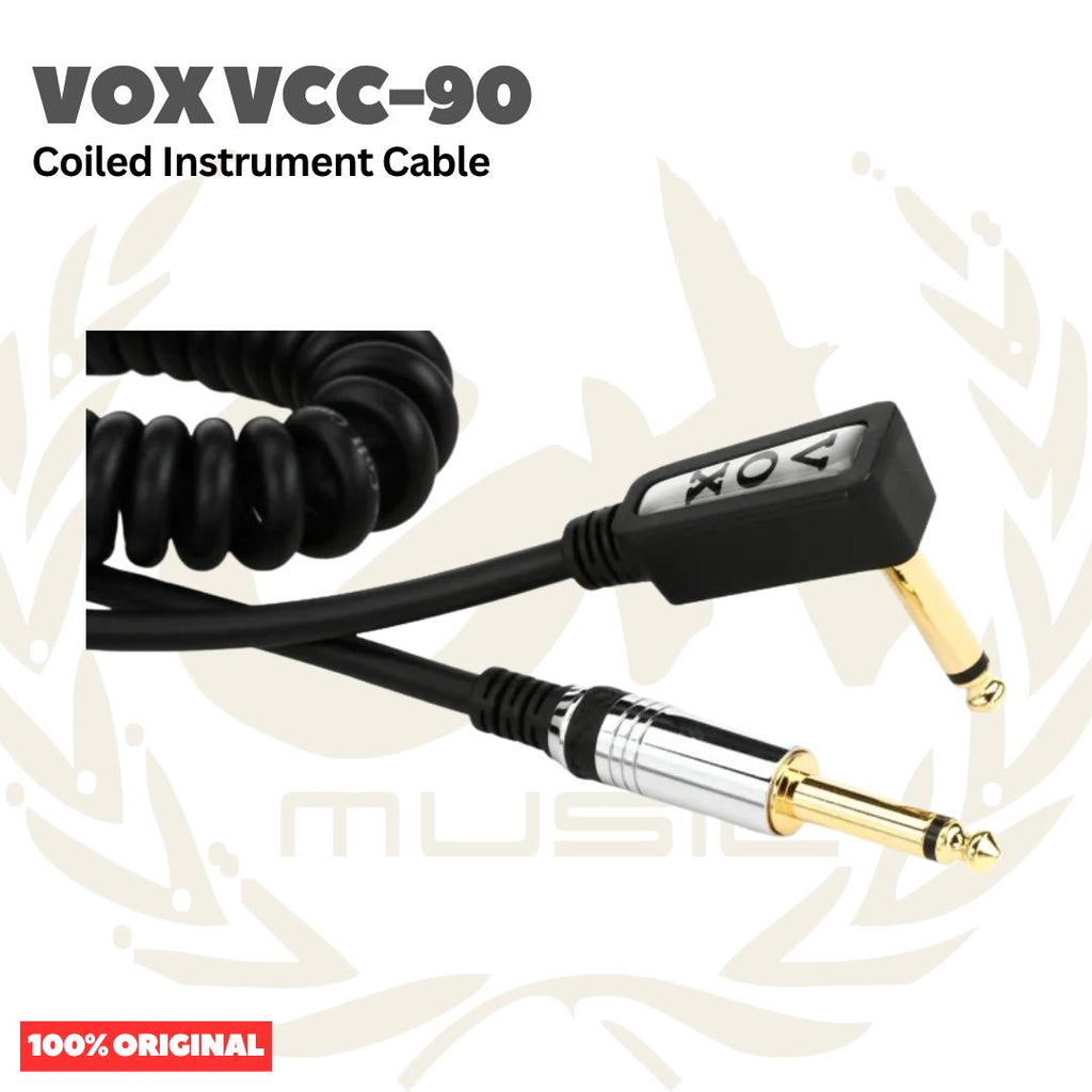 VOX VCC-90 Vintage Coiled Instrument Cable - Kabel Jack Intrumen